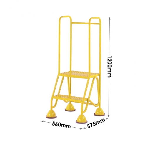 2 Tread Steps Dimensions