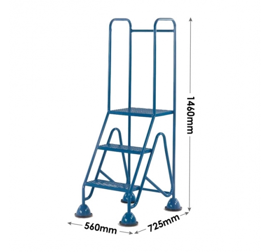 3 Tread Steps Dimensions