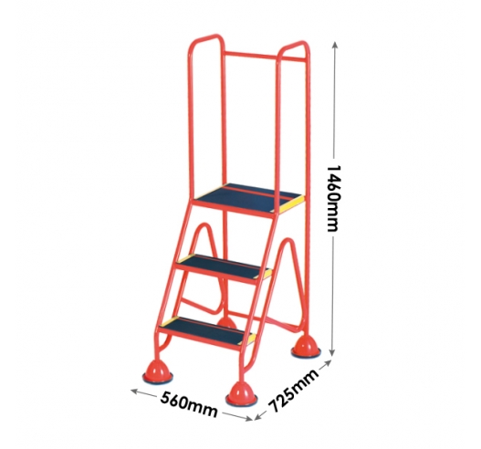 3 Tread Steps Dimensions