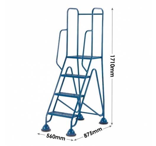 4 Tread Steps Dimensions