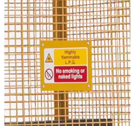 Optional Hazardous Sign - Factory Fitted