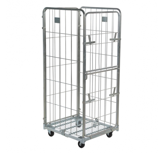 4 Sided Demountable Roll Cage with Half Drop Down Door