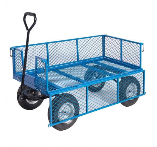 Mesh Base Platform Truck With Drop Down Mesh Sides