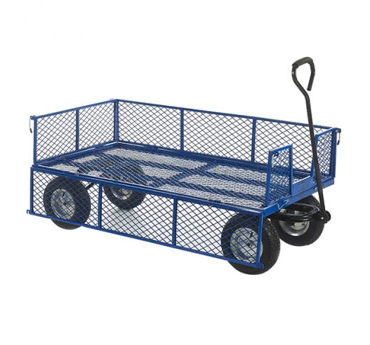 Mesh Base Platform Truck With Mesh Sides