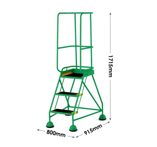 3 Tread Steps Dimensions