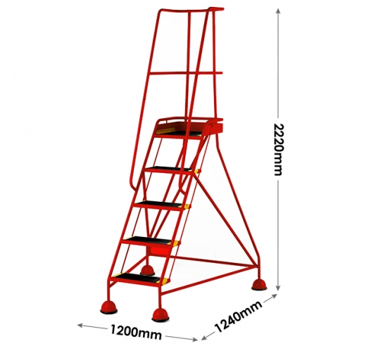 5 Tread Steps Dimensions