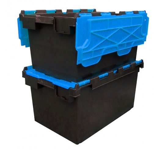 Black and Blue Large Storage Crate Boxes