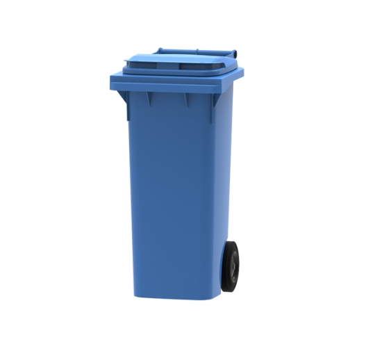 Blue 80 litre wheelie bin