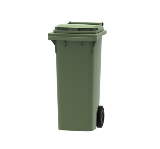 80 litre wheelie bin in green