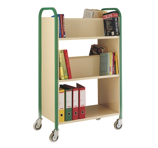 Double Sided Book Trolley