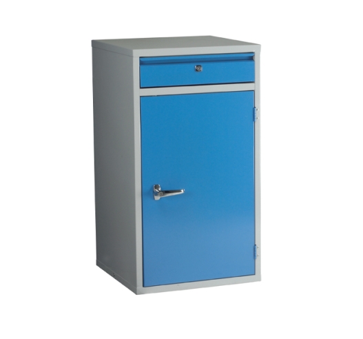 EC901 Floor Cabinet With 1 Drawer, 1 Cupboard And An Adjustable Shelf Closed