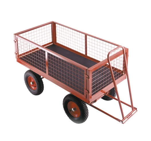 Phenolic Turntable Trailer With Mesh Sides - Ask For Details