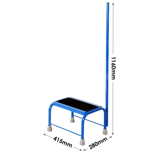 Single Step With Postrail Dimensions