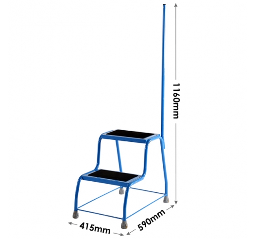 Double Step With Postrail Dimensions