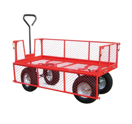 Trailer With Open Mesh Side