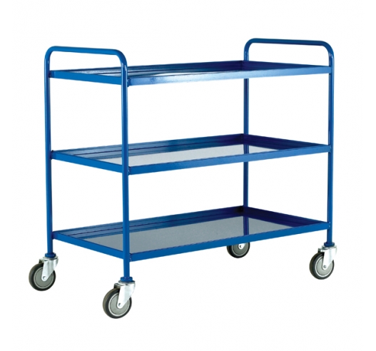 Three Tier Trolley With Blue Epoxy Trays