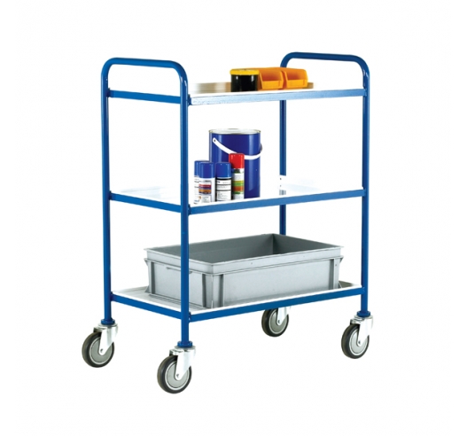 Three Tier Trolley With White Epoxy Trays