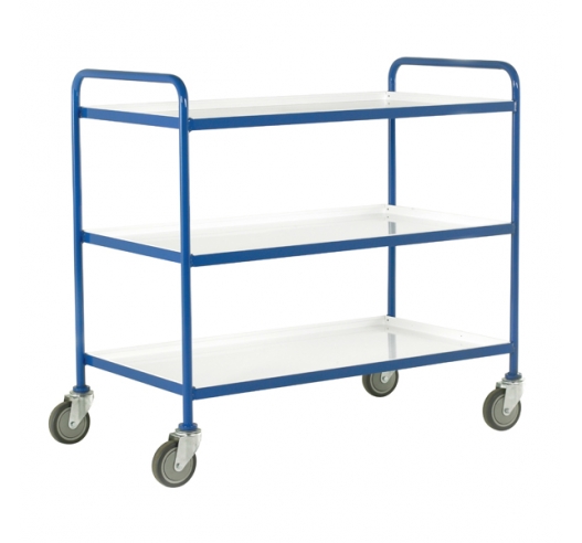 Three Tier Trolley With White Epoxy Trays