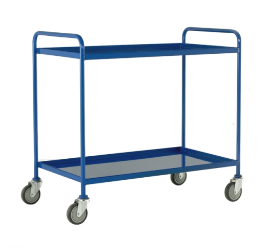 Two Tier Trolley With Blue Epoxy Trays