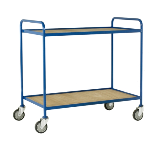 Two Tier Trolley With Fixed Ply Trays