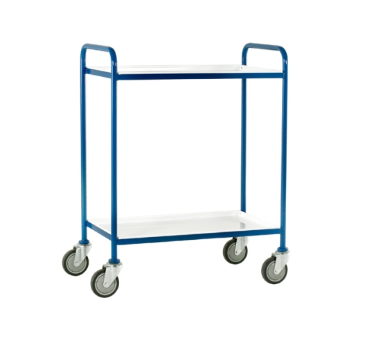 Two Tier Trolley With White Epoxy Trays