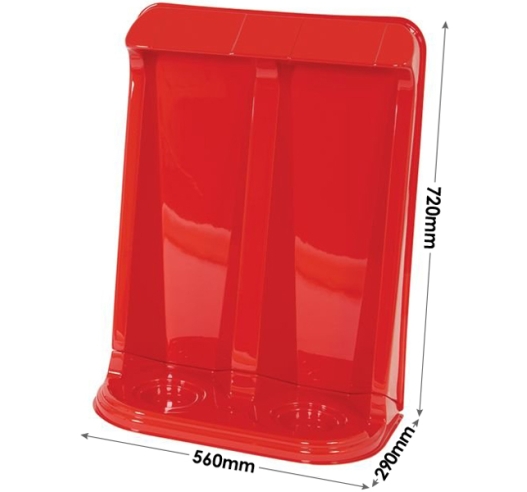 Double Fire Extinguisher Stand Dimensions