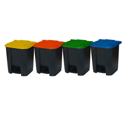 30 Litre Bin Available With 4 Lid Colours