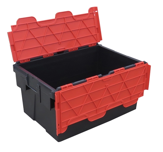Attached Lid Container With Red Lid