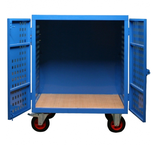 Mobile Storage Vault Cabinet Open