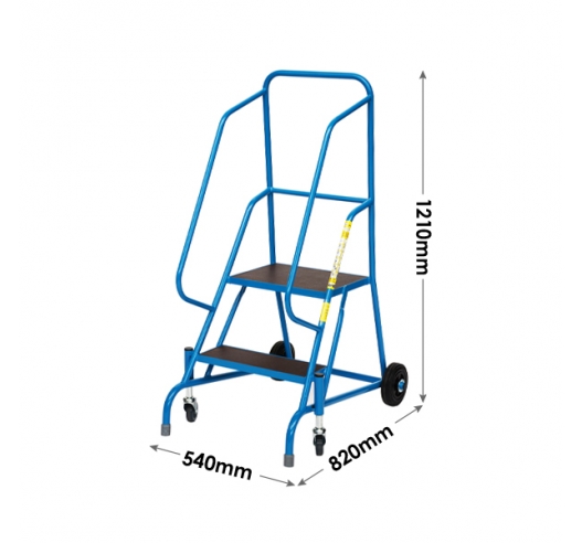 2 Tread Mobile Steps Dimensions