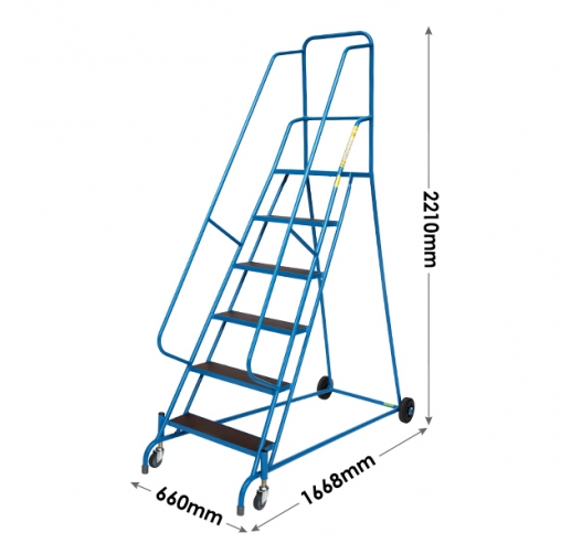 6 Tread Mobile Steps Dimensions