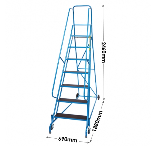 7 Tread Mobile Steps Dimensions