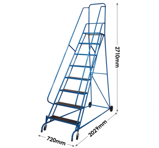 8 Tread Mobile Steps Dimensions