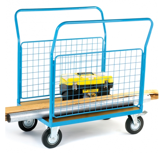 Platform Truck With 2 Mesh Sides