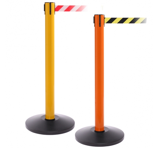 Belt Barriers With A Chevron Belt