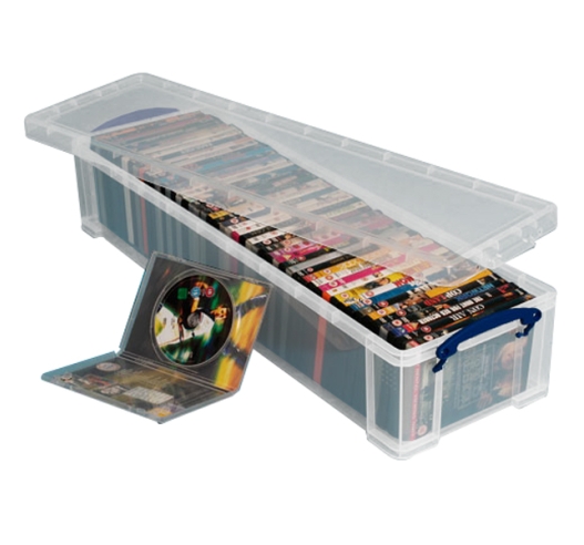 22 Litre Storage Box With DVDs