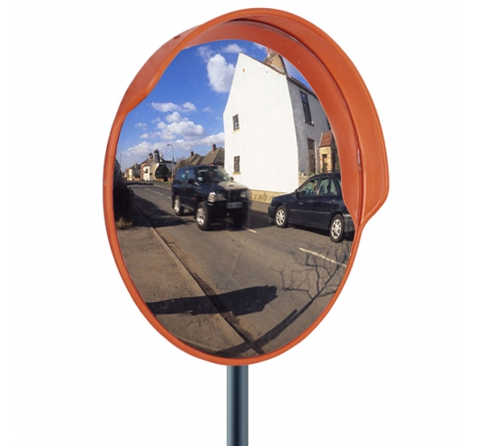 Traffic Mirror With Hood