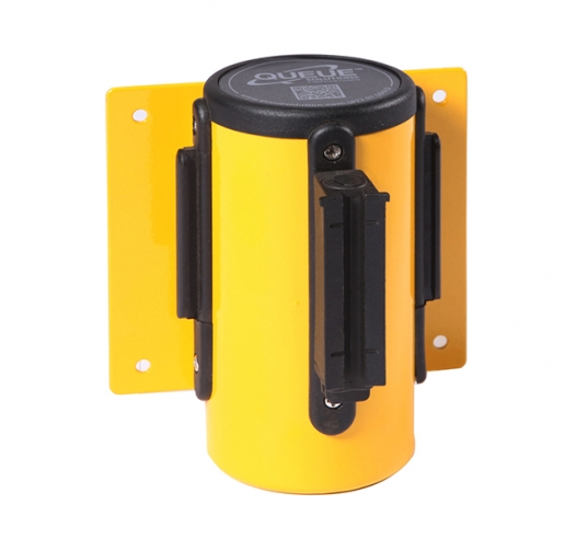 Wall Mounted Belt Barriers In Yellow