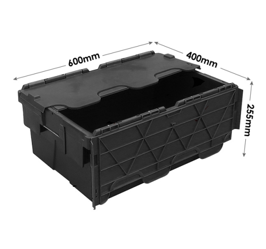 45 Litre Crates Black Recycled Plastic