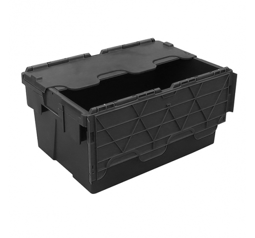 55 Litre Plastic Stack and Nest Crate Tote Boxes