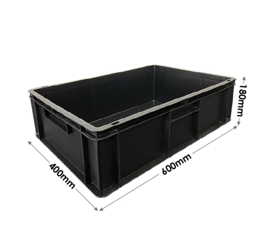 Black Recycled Plastic Euro Container