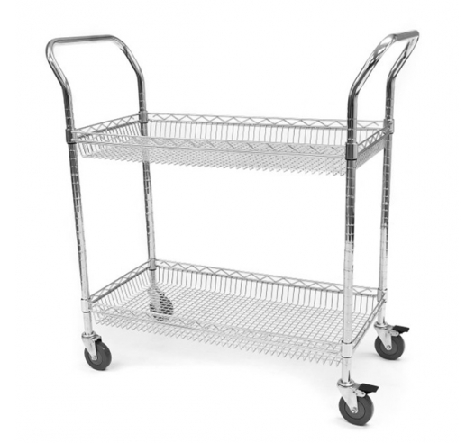 2 Tier Basket Trolley