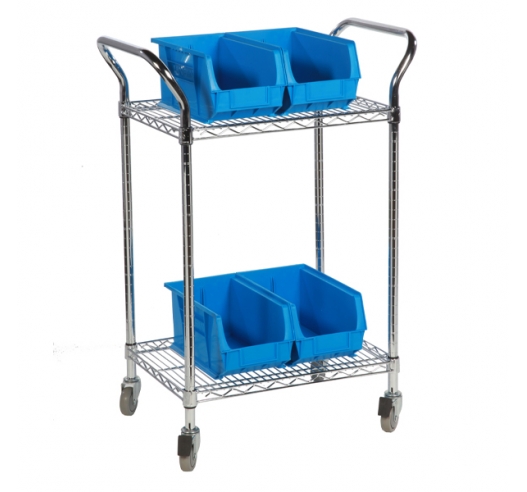 Two Tier Trolley With Example Picking Boxes