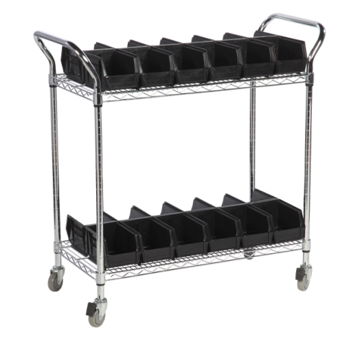 Two Tier Trolley With Example Picking Boxes