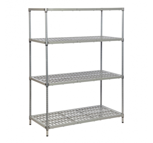 Plastic Plus Shelving Bay With Vented Shelving