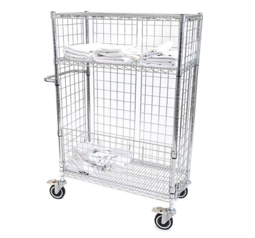 Chrome Wire Laundry Trolley