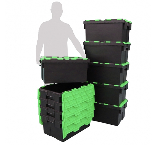 Black And Green 55 Litre Containers