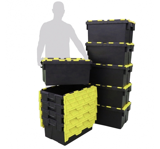 Black And Yellow 55 Litre Containers