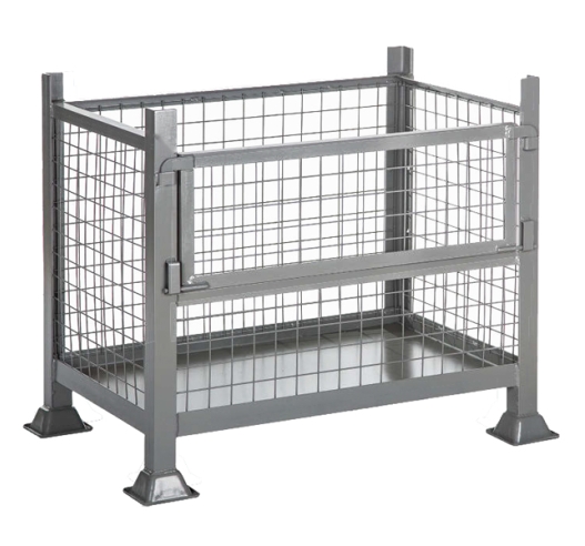 Mesh Sided Box Pallet With Drop Down Door