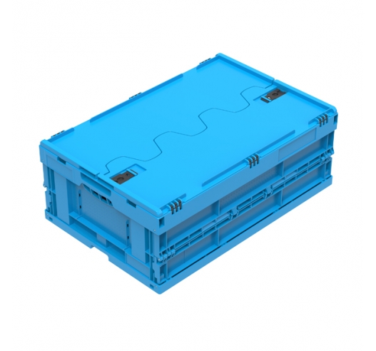 Closed Lid On Folding Container